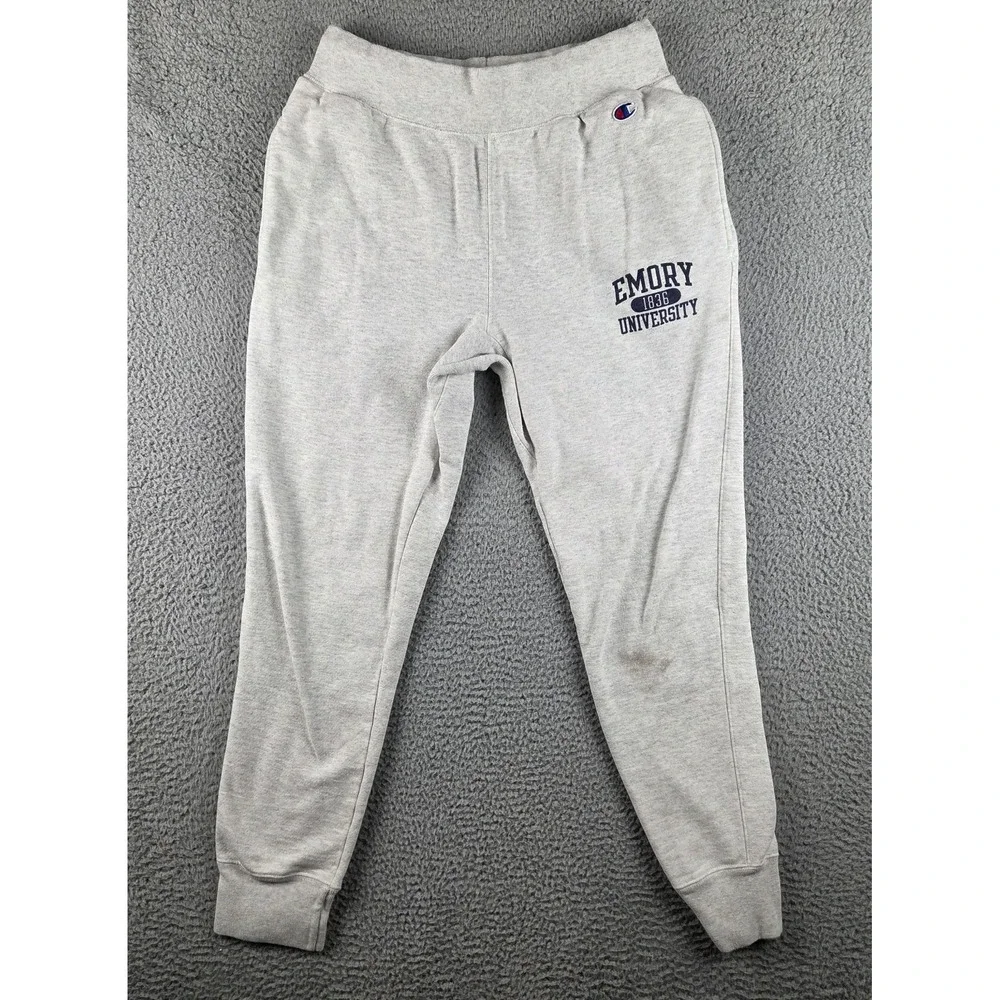 Emory University‎ Sweatpants Mens Medium Gray Champion Reverse Weave